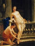 Joseph Marie Vien Greek Woman at the Bath oil